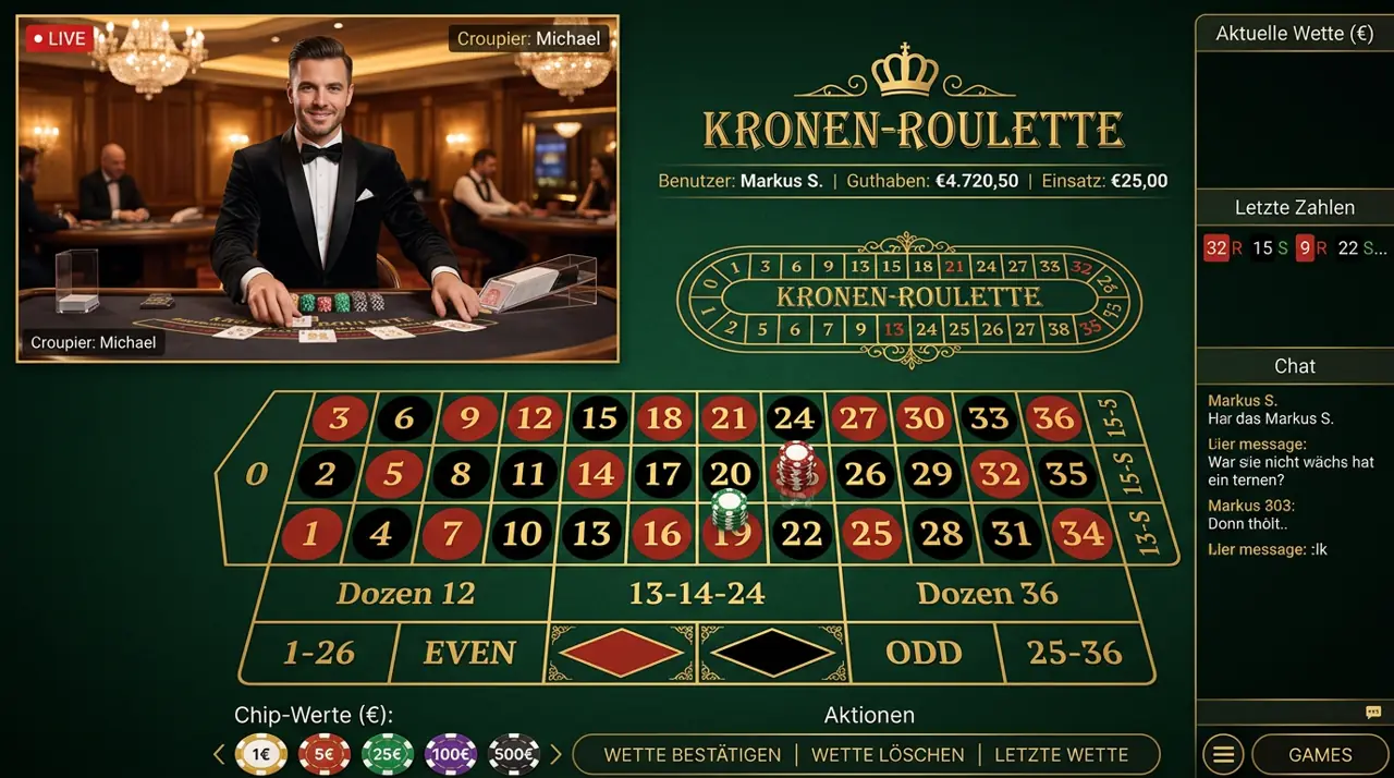 Live-Casino-Tische im ViperWin