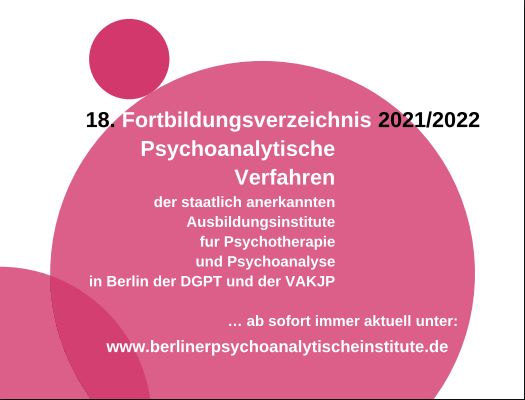 Cover Fortbildungsprogramm 2021/2022
